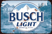 BUSCH LIGHT Retro/ Vintage Wall Home Décor, Shed-Garage and Bar Tin Metal Sign