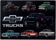OPEN ROAD CHEVROLET TRUCKS Retro/ Vintage Tin Metal Sign Man Cave, Wall Home Decor, Shed-Garage, and Bar