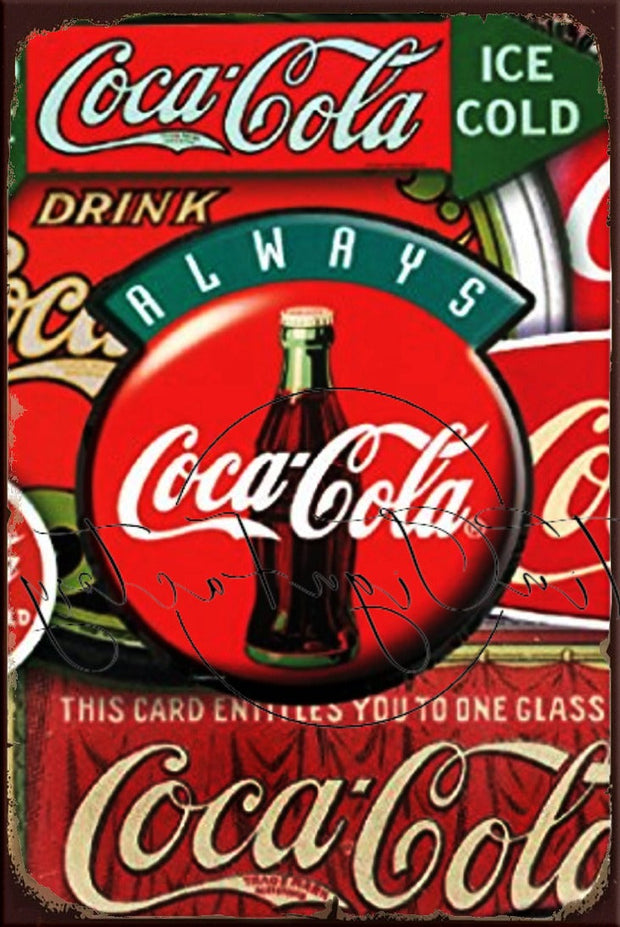 COCA-COLA MINI Retro/ Vintage Tin Metal Sign Man Cave, Wall Home Décor, Shed-Garage, and Bar