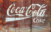 RUSTY COCA-COLA ADS Retro/Vintage Metal Plaque Sign Style Man Cave Garage