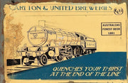 CARLTON AND UNITED BREWERIES Rustic Look Vintage Tin Metal Sign Man Cave, Shed-Garage and Bar