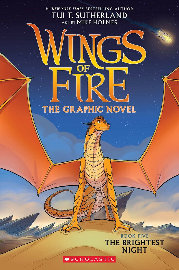 "Unleash the Fire Within: The Brightest Night - A Captivating Graphic Novel (Wings of Fire #5) - Limited Stock - Brand New Paperback Edition - Get Yours Now!"