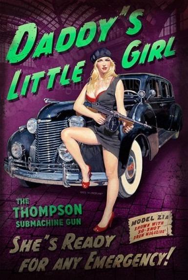 DADDY'S LITTLE GIRL Rustic Retro/Vintage Home Garage Wall Cafe Resto or Bar Tin Metal Sign