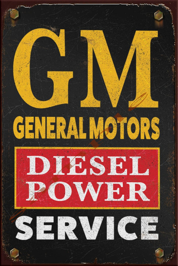 DIESEL POWER Retro/ Vintage Wall Home Décor, Shed-Garage and Bar Tin Metal Sign