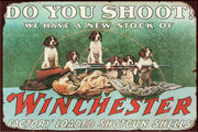 DO YOU SHOOT? Rustic Look Vintage Shed-Garage and Bar Man Cave Tin Metal Sign