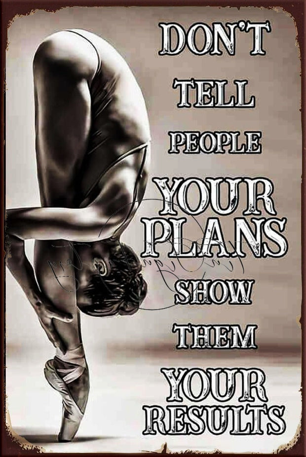DON'T TELL PEOPLE Retro/ Vintage Tin Metal Sign Man Cave, Kitchen Décor, Shed-Garage, and Bar