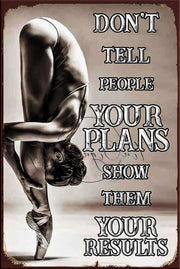 DON'T TELL PEOPLE Retro/ Vintage Tin Metal Sign Man Cave, Kitchen Décor, Shed-Garage, and Bar