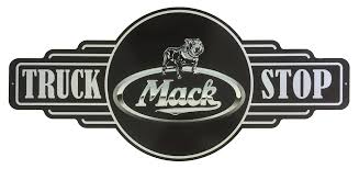 Mack Truck Stop metal sign