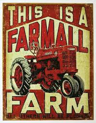 Farmall Farm Metal Sign 30 x 40 - Tin Sign Factory Australia