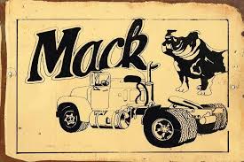 Mack B Model metal sign 20 x 30 cm