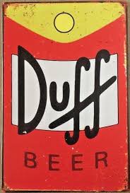 Duff Beer Garage Rustic Vintage metal sign 20 x 30 cm