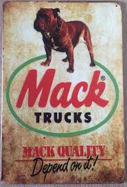Mack Rustic Vintage metal sign 20 x 30 cm