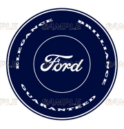 FORD ELEGANCE DARK Retro/ Vintage Round Metal Sign Man Cave, Wall Home Décor, Shed-Garage, and Bar