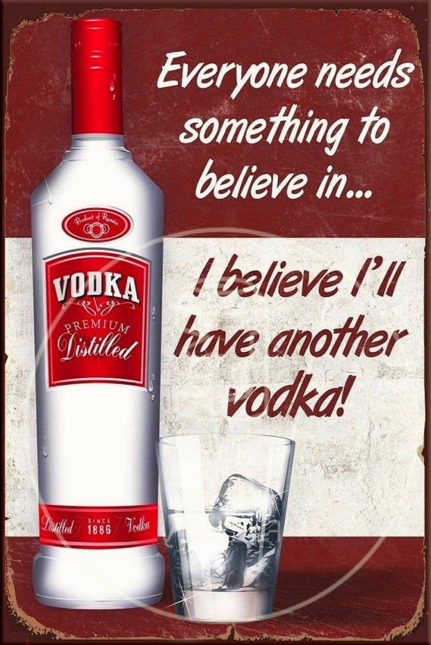 EVERYBODY NEEDS Rustic Look Vintage Shed-Garage and Bar Man Cave Tin Metal Sign
