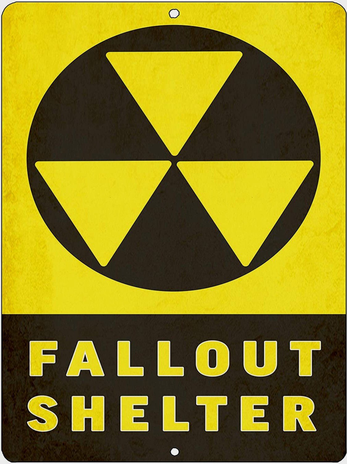 FALLOUT SHELTER Retro/Vintage Metal Plaque Sign Style Man Cave Garage Work Office