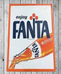 ENJOY FANTA Rustic Look Vintage Tin Metal Sign Man Cave, Shed-Garage and Bar - Tin Sign Factory Australia