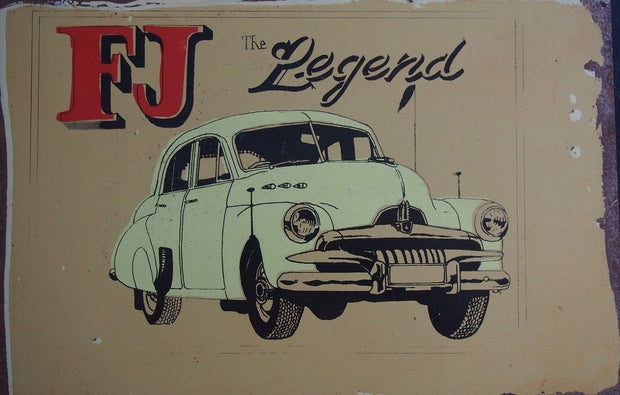 FJ Legend metal sign 20 x 30 cm free postage - TinSignFactoryAustralia