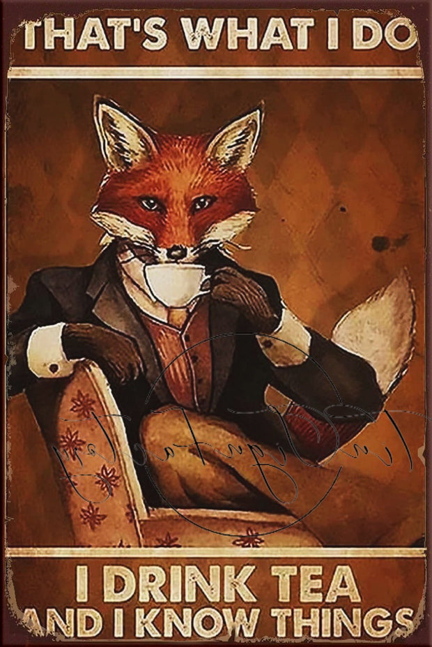 FOX DO Retro/ Vintage Tin Metal Sign Man Cave, Wall Home Décor, Shed-Garage, and Bar