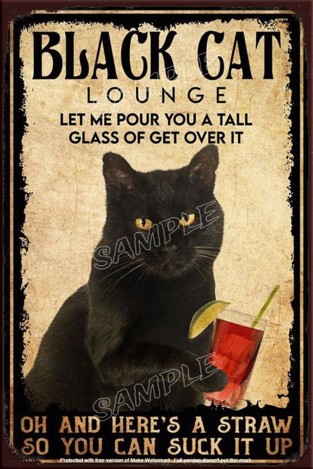 GET OVER IT Retro/ Vintage Tin Metal Sign Man Cave, Wall Home Décor, Shed-Garage, and Bar
