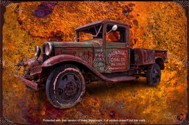 COAL OLD TRUCK Retro/ Vintage Tin Metal Sign Man Cave, Wall Home Décor, Shed-Garage, and Bar
