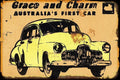 AUSTRALIA'S FIRST CAR Rustic Look Vintage Tin Metal Sign Man Cave, Shed-Garage and Bar - Tin Sign Factory Australia