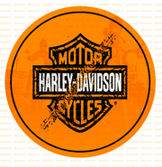HD ORANGE Retro/ Vintage Round Metal Sign Man Cave, Wall Home Décor, Shed-Garage, and Bar