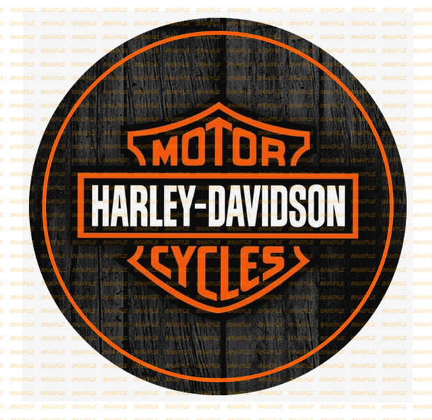 HD WOODEN LOOK ORANGE Retro/ Vintage Round Metal Sign Man Cave, Wall Home Décor, Shed-Garage, and Bar