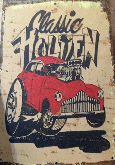 Holden Classic Metal  Sign  20 x 30 cm - TinSignFactoryAustralia
