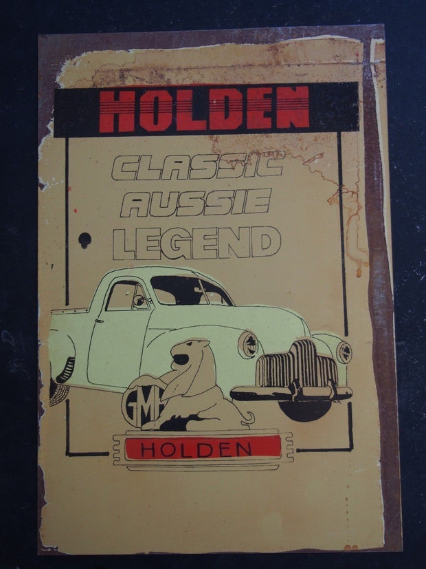 Holden classic legend metal sign 20 x 30 cm free postage - TinSignFactoryAustralia