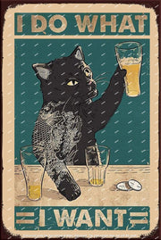 I WANT TO CHEER Retro/ Vintage Tin Metal Sign Man Cave, Wall Home Puzzled Décor, Shed-Garage, and Bar