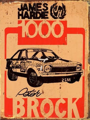 HOLDEN 1000 BROCK Rustic Look Vintage Tin Metal Sign Man Cave, Shed-Garage and Bar
