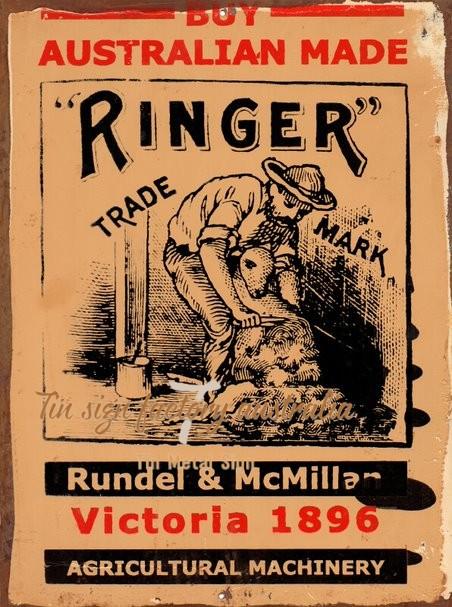 AUSTRALIAN MADE VICTORIA 1896 Rustic Look Vintage Tin Metal Sign Man Cave, Shed-Garage and Bar - Tin Sign Factory Australia