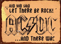 ACDC ROCK Rustic Look Vintage Tin Metal Sign Man Cave, Shed-Garage and Bar - Tin Sign Factory Australia