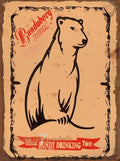 BUNDY DRINKING TEAM Rustic Look Vintage Tin Metal Sign Man Cave, Shed-Garage and Bar - Tin Sign Factory Australia