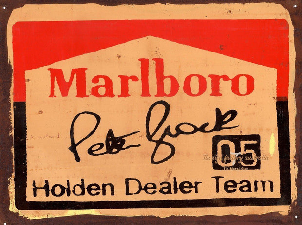 HOLDEN DEALER TEAM 05 Retro Rustic Look Vintage Tin Metal Sign Man Cave, Shed-Garage, and Bar