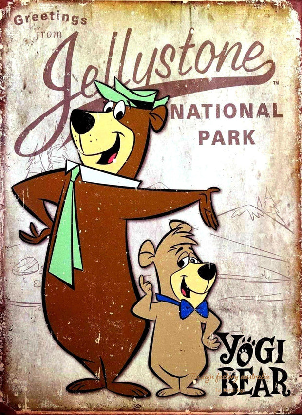 JELLYSTONE NATIONAL PARK Retro/Vintage Metal Plaque Sign Style Man Cave Garage