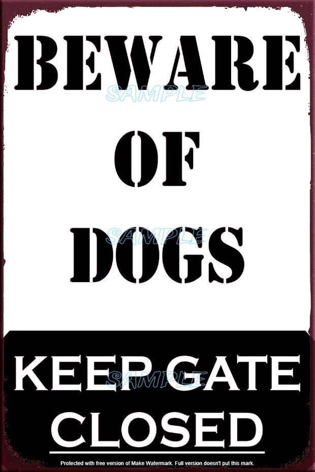 KEEP CLOSED Retro/ Vintage Tin Metal Sign Man Cave, Wall Home Décor, Shed-Garage, and Bar