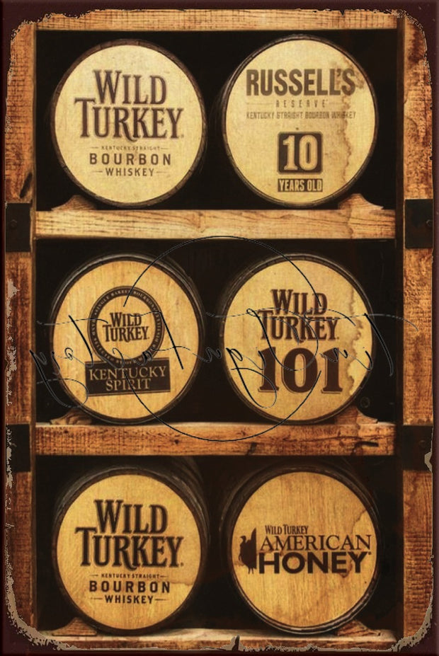KENTUCKY BARRELS Retro/ Vintage Tin Metal Sign, Wall Art Home Décor, Shed-Garage, and Bar