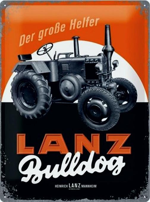 LANZ BULLDOG Retro/ Vintage Tin Metal Sign Man Cave, Wall Home Decor, Shed-Garage, and Bar