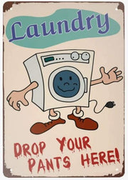 LAUNDRY MACHINE Retro/ Vintage Tin Metal Sign Man Cave, Wall Home Decor, Shed-Garage, and Bar