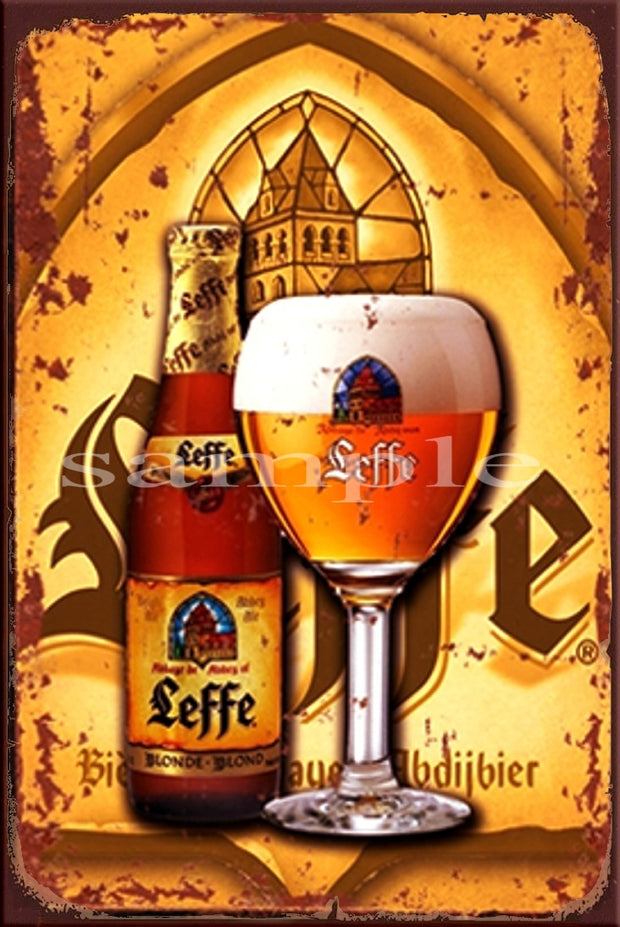 LEFFE Retro/ Vintage Wall Art Home Décor, Shed-Garage and Bar Tin Metal Sign
