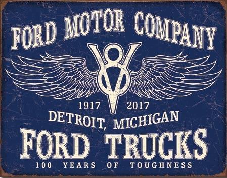 FORD TRUCKS FORD MOTOR COMPANY Metal Sign 20 cm H X 30 cm W