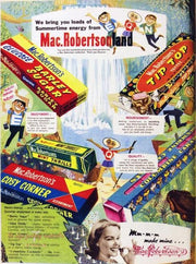 MAC ROBERTSONLAND Rustic Look Vintage Tin Metal Sign Man Cave, Shed-Garage and Bar