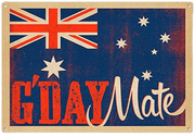 Good Day Mate Australia Retro Home Workplace Plaques Ideal Gift Metal Tin Sign