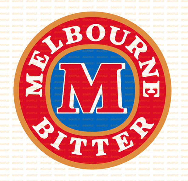 MELBOURNE BITTER Retro/ Vintage Round Metal Sign Man Cave, Wall Home Décor, Shed-Garage, and Bar
