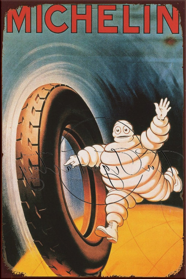 MICHELIN Retro/ Vintage Tin Metal Sign Man Cave, Wall Home Décor, Shed-Garage, and Bar
