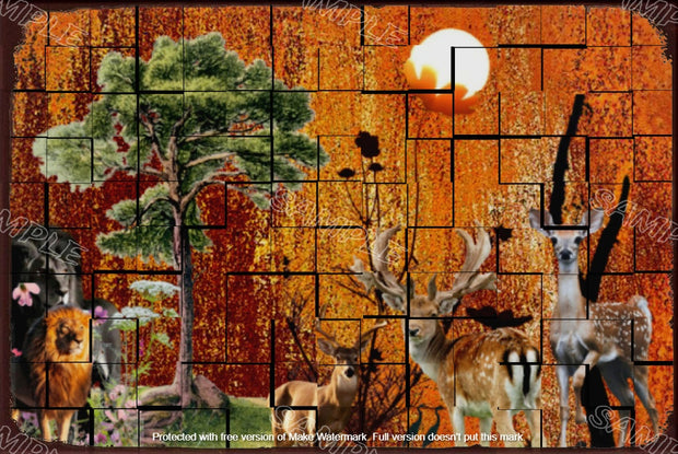 NATURE PIECE Retro/ Vintage Tin Metal Sign Man Cave, Wall Home Puzzled Décor, Shed-Garage, and Bar
