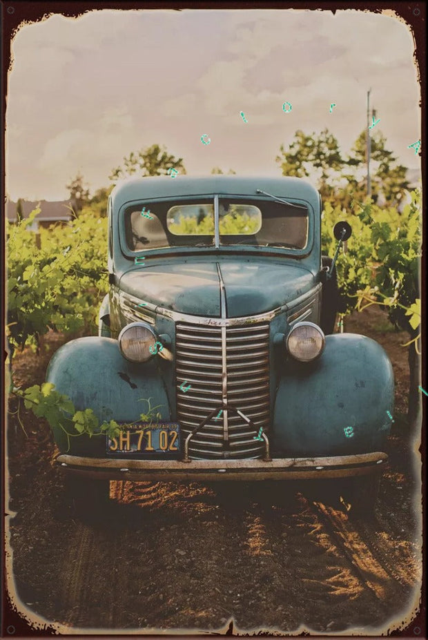 OLD CLASSIC BLUE Rustic Look Vintage Shed-Garage and Bar Man Cave Tin Metal Sign