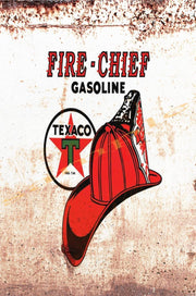 FIRE CHIEF Retro/ Vintage Home Décor, Shed-Garage and Bar Tin Metal Sign