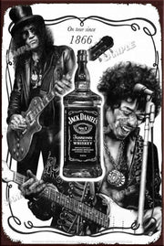 ON TOUR SINCE 1866 Retro/ Vintage Tin Metal Sign Man Cave, Wall Home Décor, Shed-Garage, and Bar